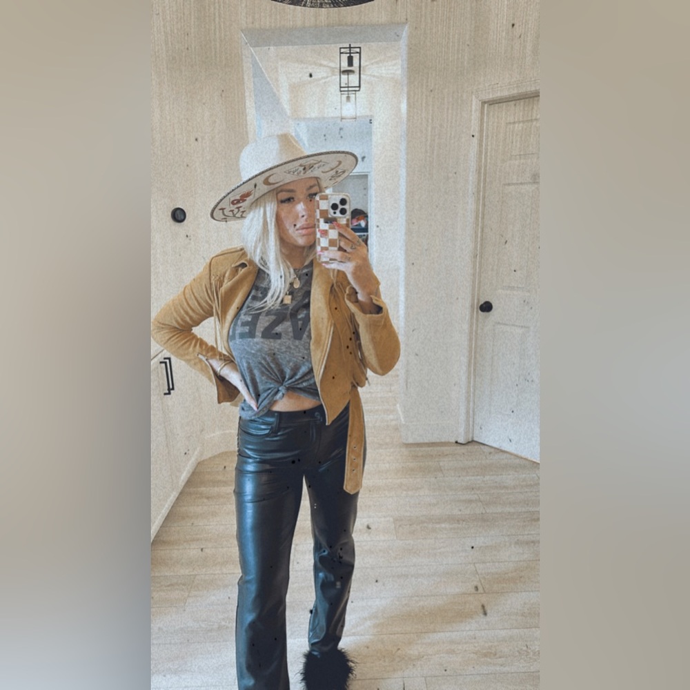 Fashion Nova Fringe Suede Jacket
